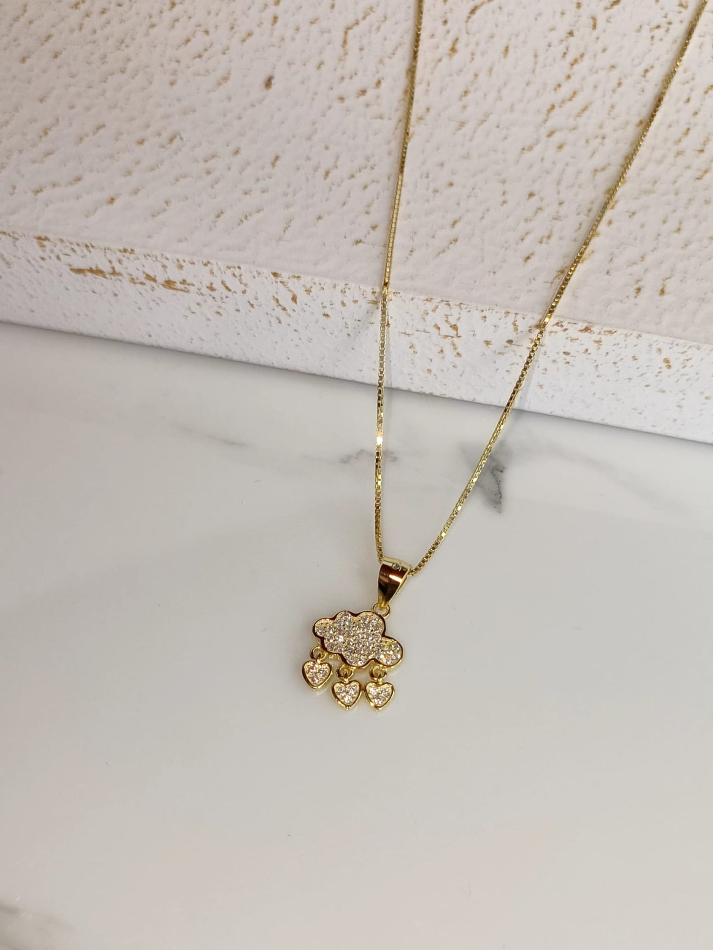Collana Nuvola in argento 925 e zirconi.