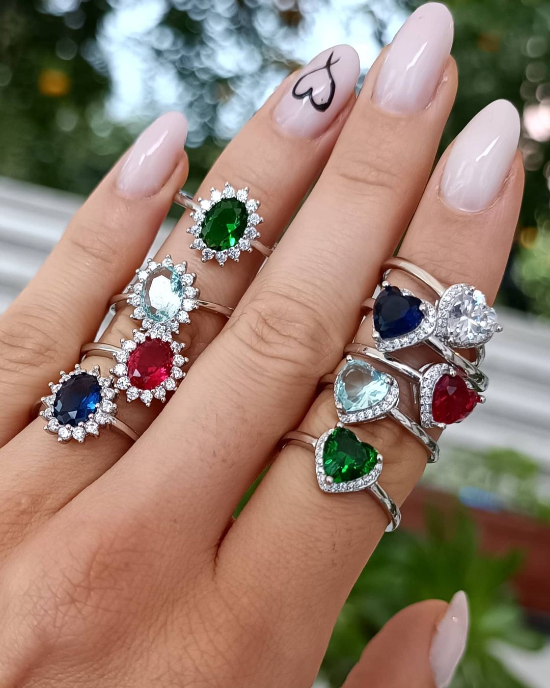 Kate Rubino Ring aus 925er Silber und Zirkonen