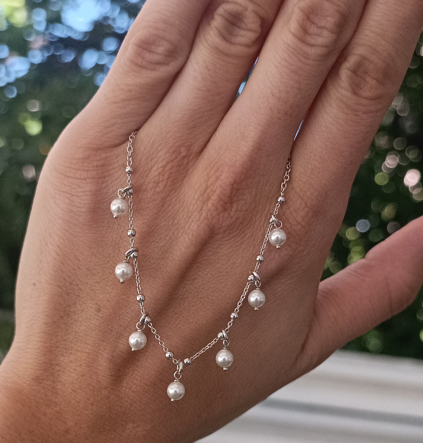 Collana "7 peccati capitali"con perle.