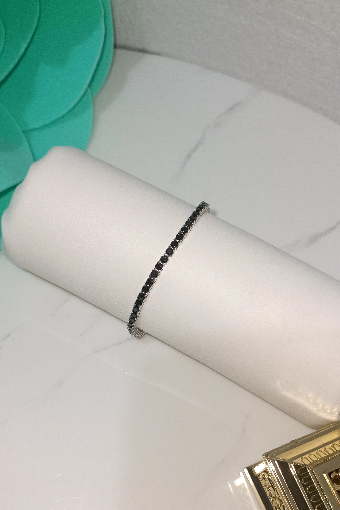 Copia di Bracciale tennis 2 mm in argento 925 e zirconi neri