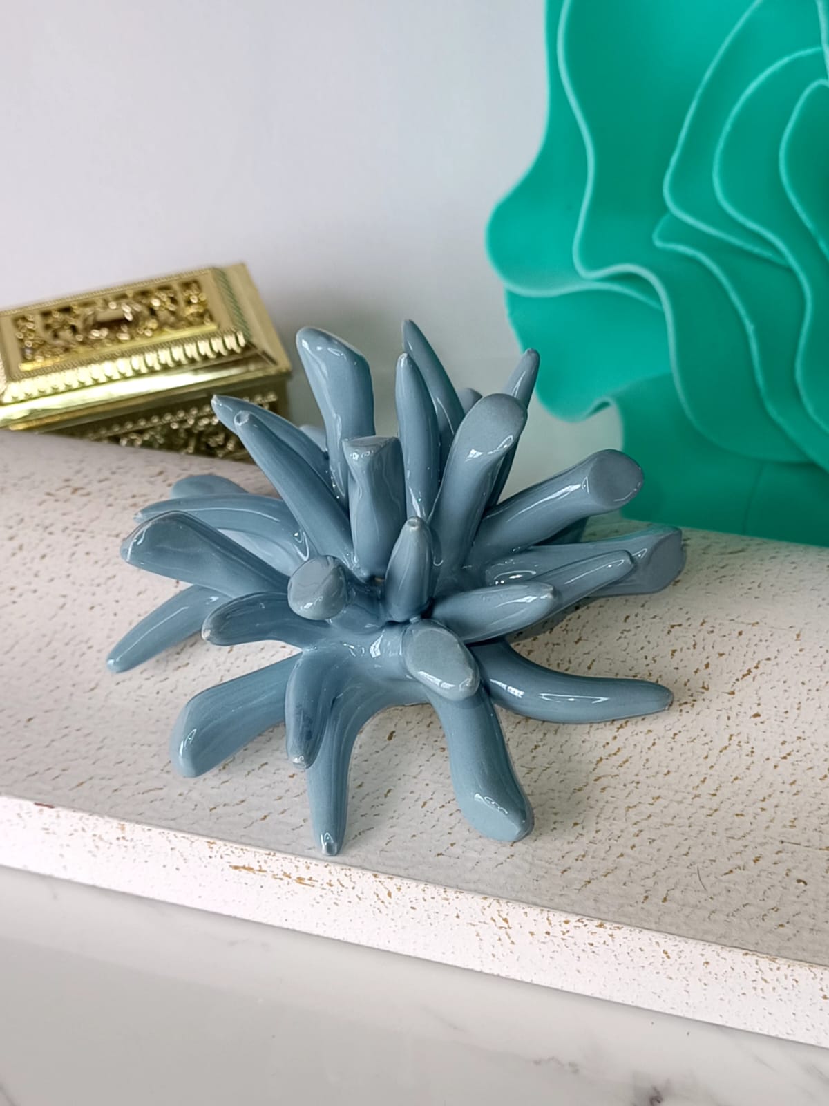 Corallo in Ceramica di Capodimonte 10 x 6 cm