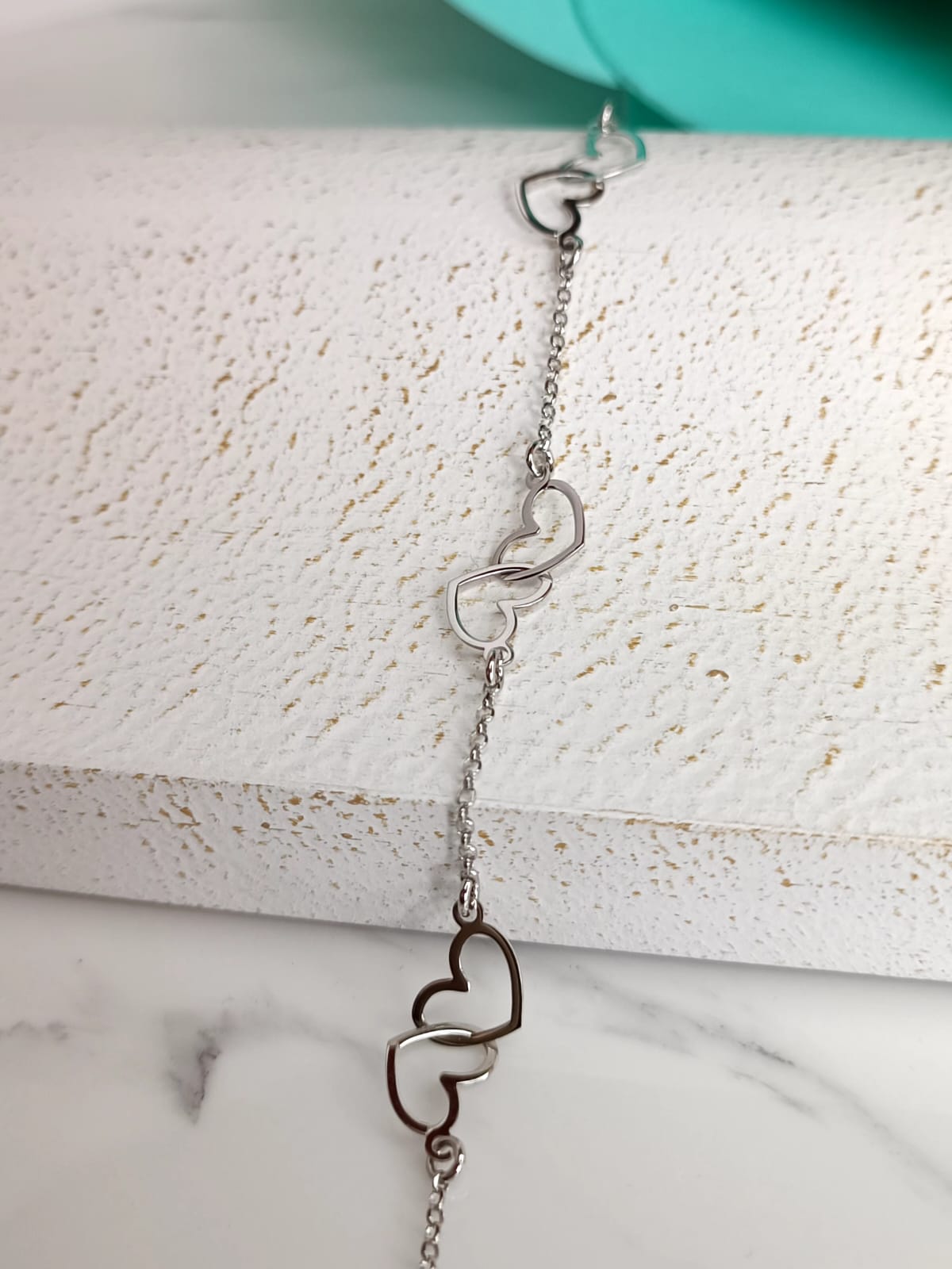 Bracciale amore stelle luna e desideri in argento 925 e placcato oro.
