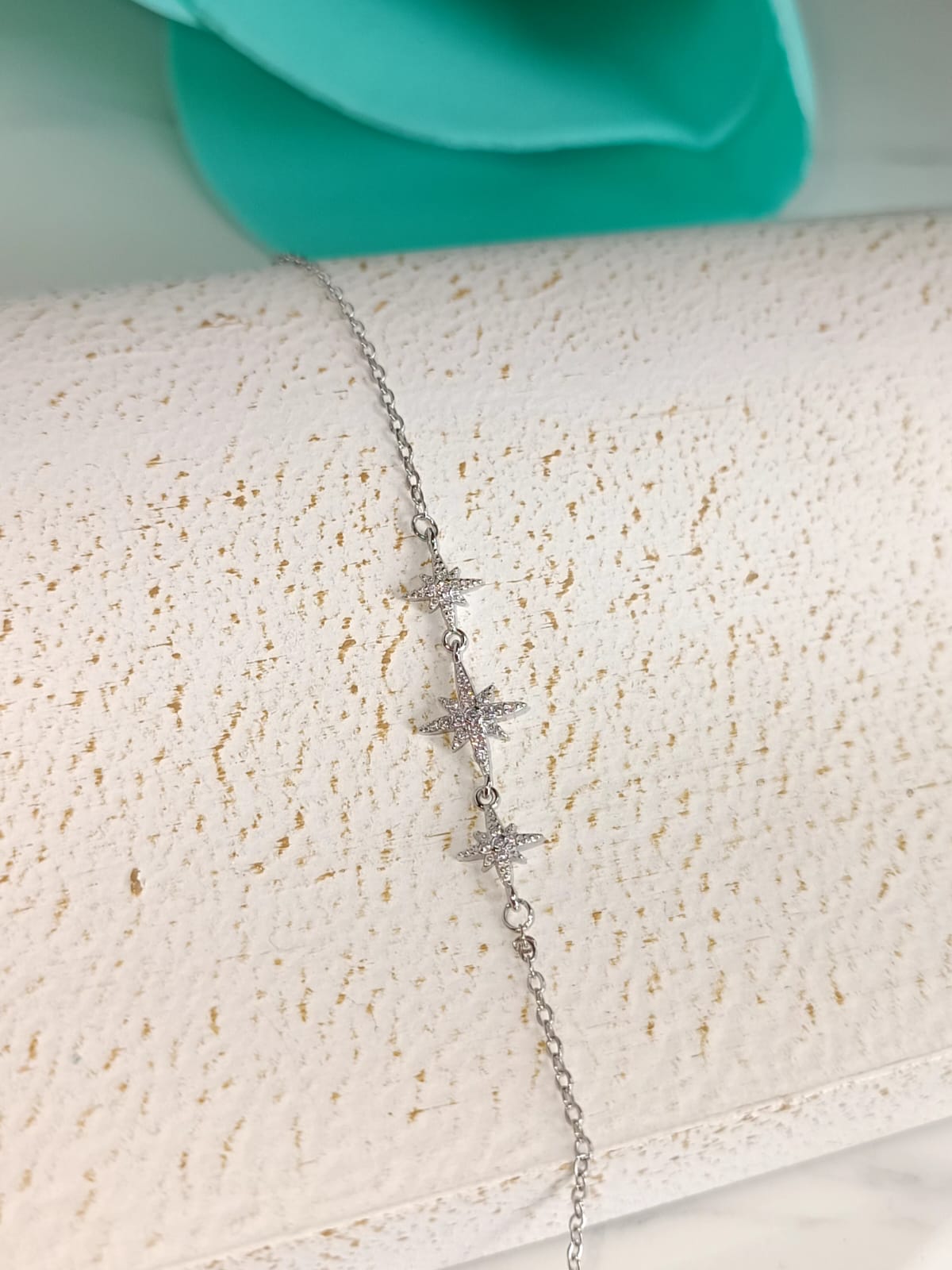 Bracciale elegance Stella Polare in argento 925 e zirconi extra withe lavorazione pavè.