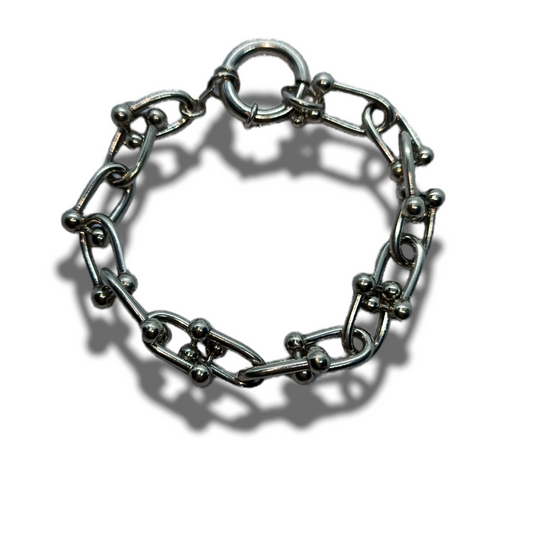 Bracciale catena Morgana maglia Grande in argento 925