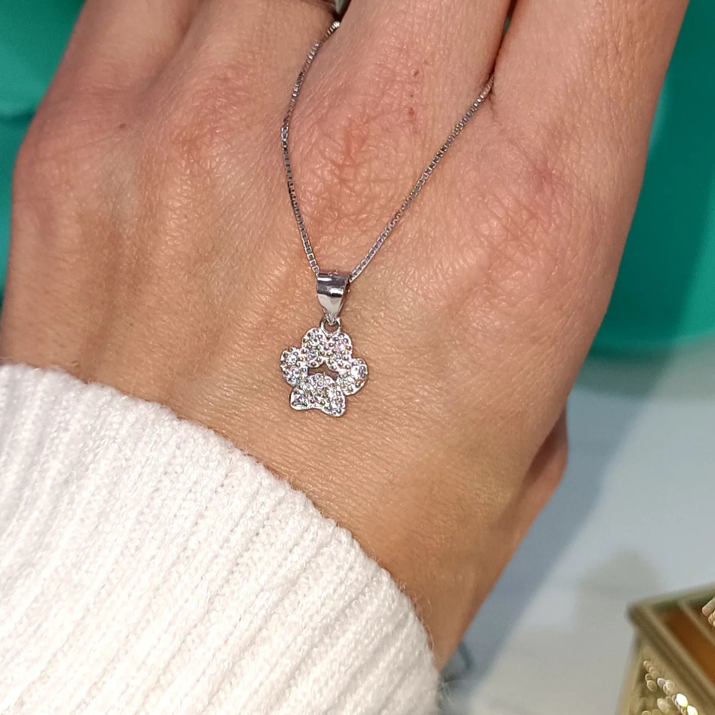 Collana zampa " amici del cuore"