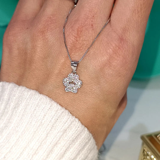 Collana zampa " amici del cuore"